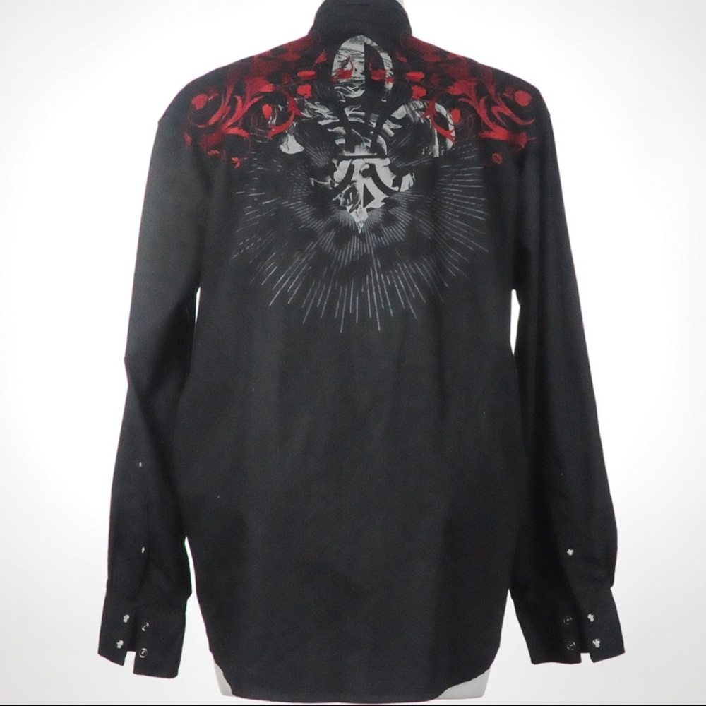 INC - Long-sleeve Snap Western Shirt - Size - XXL